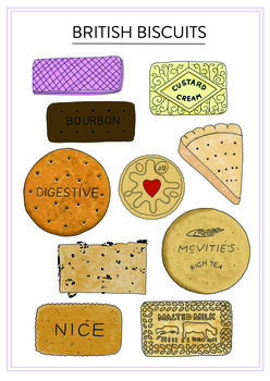 British Biscuit Selection Print, 6 of 7