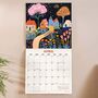 2026 Wall Calendar | Folk Plantscapes | Sunday Start, thumbnail 3 of 4