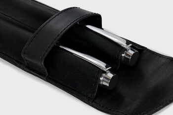 Pen Pencil Set With Engraved Vintage Leather Case, 3 of 3
