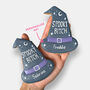 Personalised Spooky Bitch Witch Hat Halloween Letterbox Iced Cookie, thumbnail 2 of 11