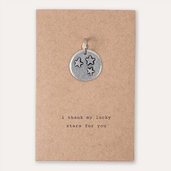 'I Thank My Lucky Stars For You' Charm, 2 of 4
