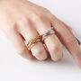 Entwined Serpent Ring In Gold, thumbnail 6 of 6