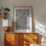 Rappers Delight, Sugarhill Gang Song Lyrics Wall Art, thumbnail 3 of 9