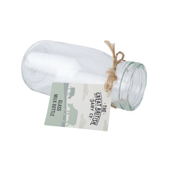 Loft Glass Milk Bottle In Gift Box, 2 of 3