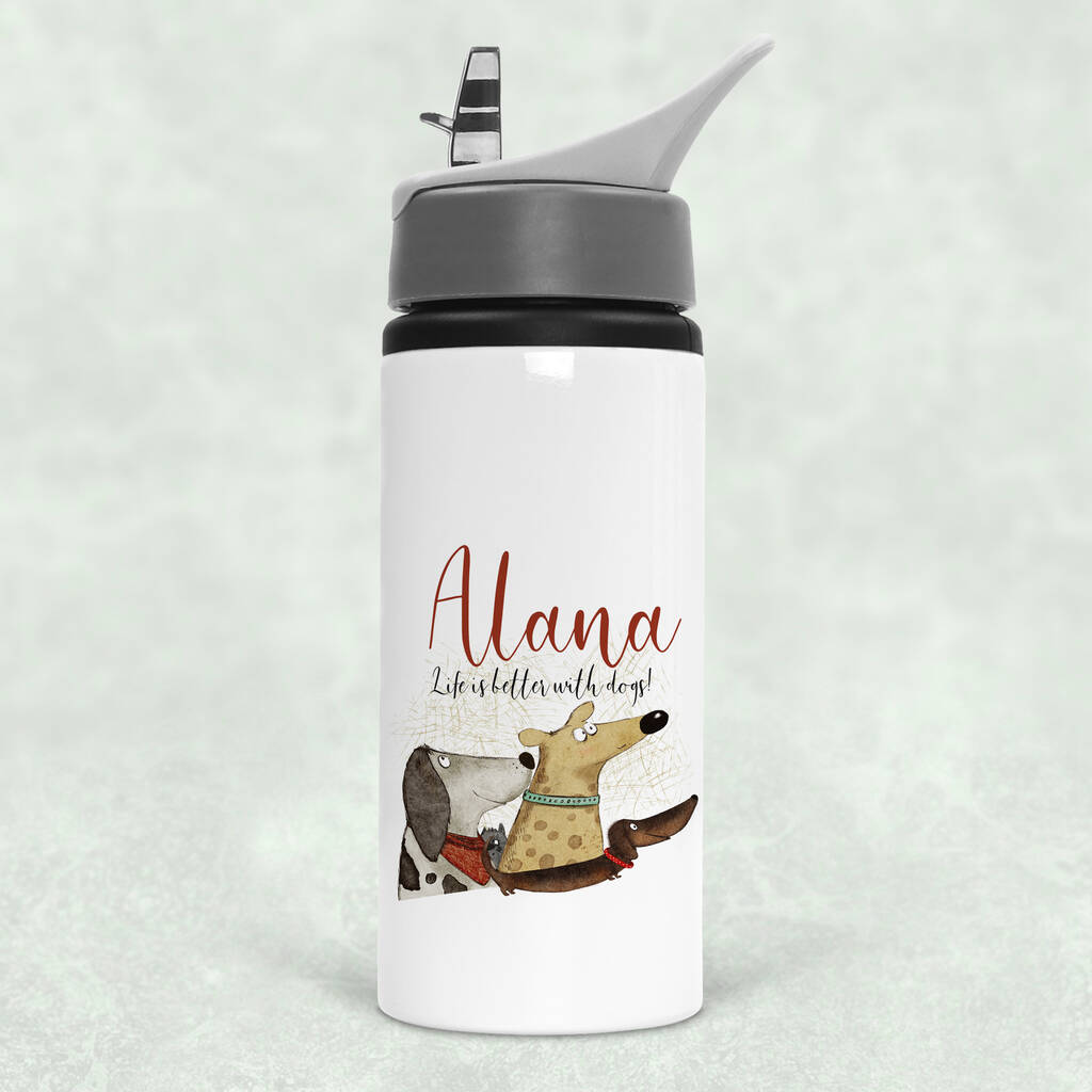 Personalised Water Bottles For Dog Lovers, 1 of 4