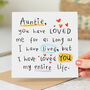 'Auntie I Have Loved You My Entire Life' Card, thumbnail 4 of 4