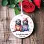 Personalised Seal Couple Love Decoration B, thumbnail 1 of 2