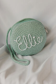 Personalised Straw Bag For Girls And Toddlers, 6 of 8