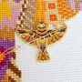 Mandala Sparrow Needle Minder, thumbnail 1 of 4