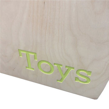 Personalised Wooden Toy Box, 3 of 6