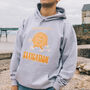 Staycation Men's Slogan Hoodie With Sun Graphic, thumbnail 1 of 4