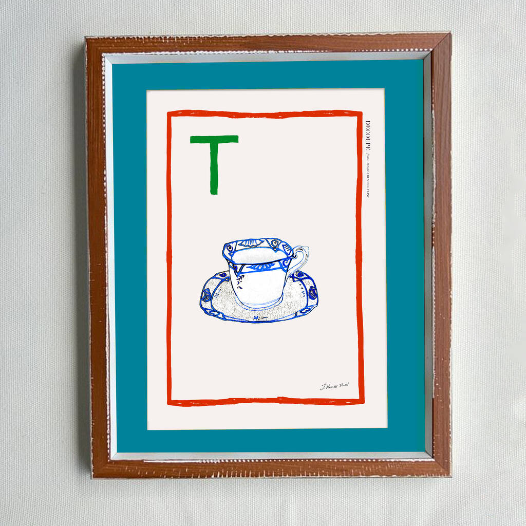'T'' For Tea Cup Limited Edition Print, 1 of 7