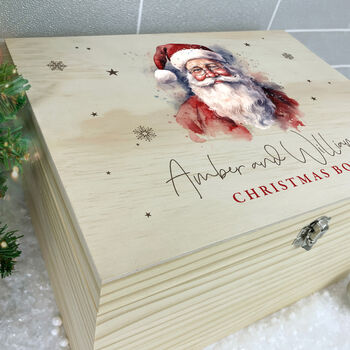 Personalised Traditional Santa Christmas Eve Box Five Sizes, 4 of 9