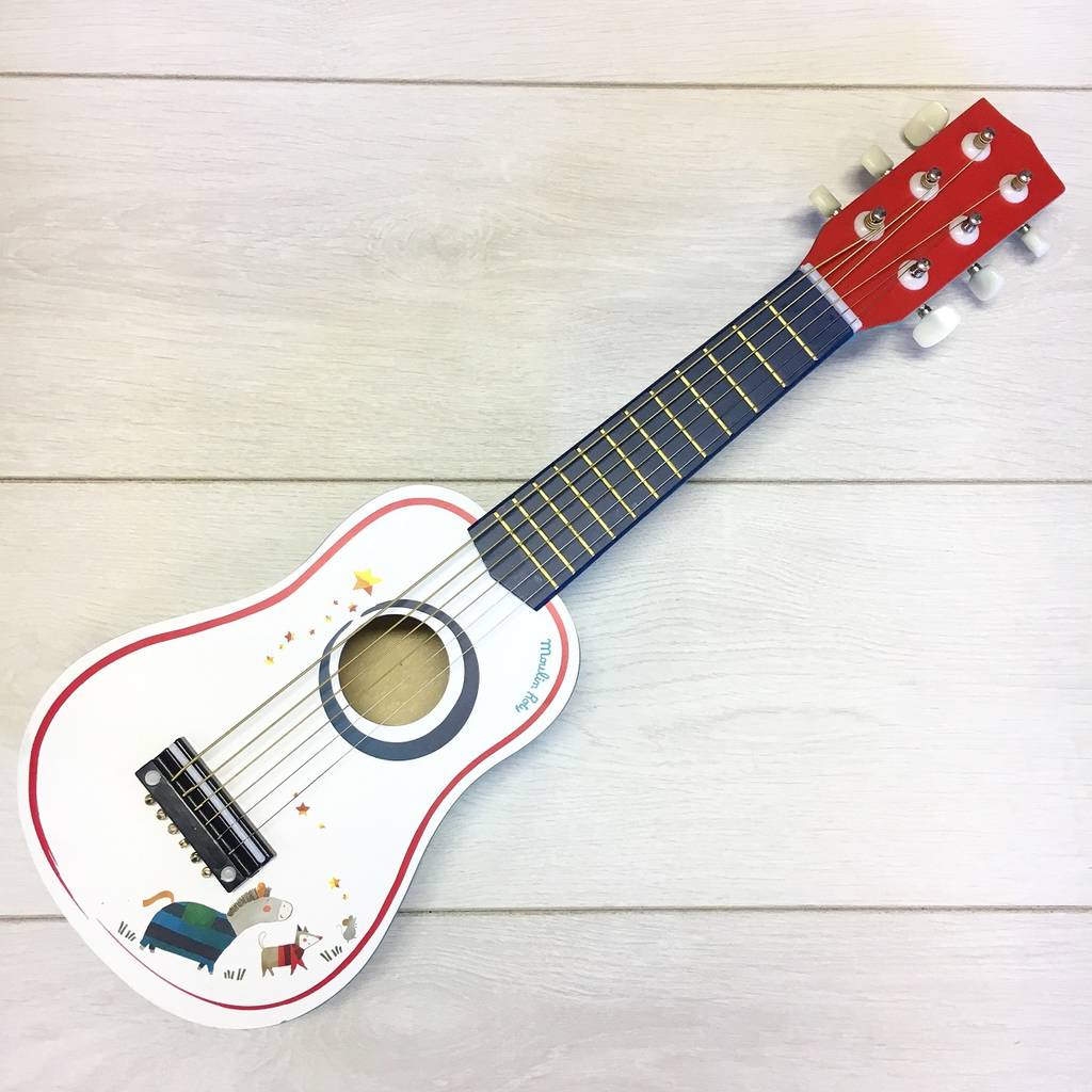 wooden painted toy guitar by crafts4kids