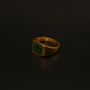 Square Opal Gem Silver Signet Ring For Men Mens Rings, thumbnail 9 of 11