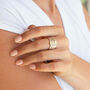 Love In A Spin Sterling Silver Stacking Ring, thumbnail 3 of 9