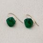 Green Onyx Sterling Silver Earrings, thumbnail 4 of 8