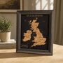 UK Cork Map With Push In Pins Travel Gift, thumbnail 1 of 7