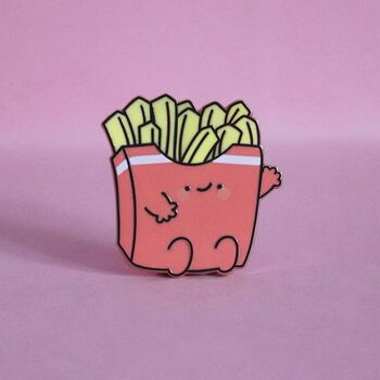 Cute French Fries Enamel Pin, 2 of 4