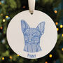 Personalised Chihuahua Dog Christmas Decoration, thumbnail 1 of 4