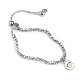Sterling Silver Expanding Heart Bracelet, 5 of 7