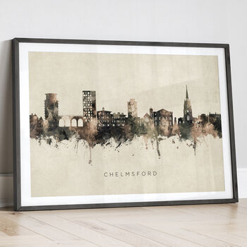 Chelmsford Skyline Cityscape Art Print, 12 of 12