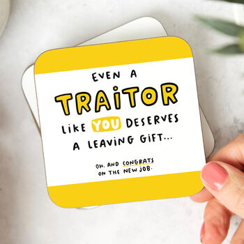 Personalised New Job Leaving Mug Traitor Like You, 3 of 3
