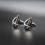 Sailboat Cufflinks Silver Nautical Gift For Sailors And Ocean Lovers, thumbnail 4 of 5