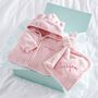 Personalised Pink Fleece Onesie And Comforter Gift Set, thumbnail 1 of 4