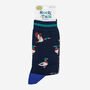Men's Mallard Duck Bamboo Socks Navy Blue, thumbnail 4 of 4