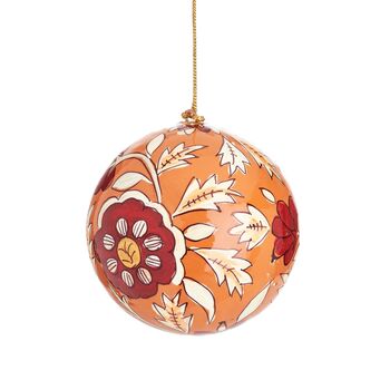 Kashmiri Christmas Tree Decoration Retro Bauble, 2 of 2