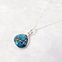 Turquoise December Birthstone Sterling Silver Necklace, thumbnail 1 of 5