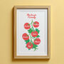 Personalised Family Tree Tomato Print, thumbnail 1 of 3