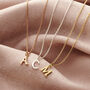 Italic Initial Necklace, thumbnail 1 of 8