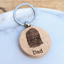 Personalised Fingerprint Wooden Keyring, thumbnail 1 of 4
