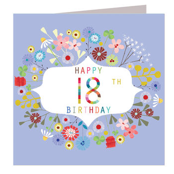 Floral 18th Birthday Card, 2 of 5