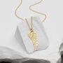 9ct Yellow Gold Angel Wing Necklace, thumbnail 2 of 3