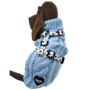 Powder Blue/Peppermint Cosy Knit Dog Jumper, thumbnail 9 of 12