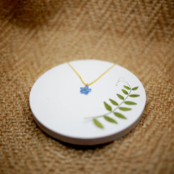 Forget Me Not Sterling Silver Or Gold Necklace, 9 of 12
