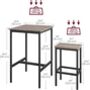 Space Saving Bar Table And Stools Set, thumbnail 9 of 10