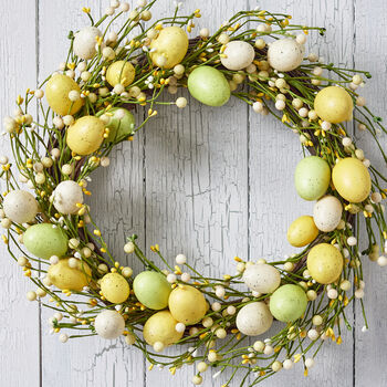Spring Yellow And Green Easter Eggs Garland, 6 of 6