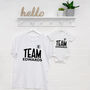 Team Surname Personalised Parent And Child Set, thumbnail 3 of 6