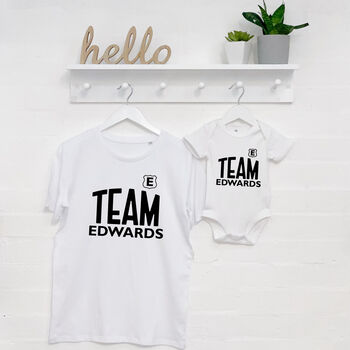 Team Surname Personalised Parent And Child Set, 3 of 6