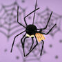 Personalised Felt Spider Hanging Halloween Decoration, thumbnail 3 of 5