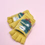 Kids’ 'DinoRex' Flip Over Mitten Cap Gloves – Soft Fuzzy Yarn Knit, thumbnail 5 of 12