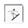 Snowboarding Greeting Card – For Snow And Adventure Lovers, thumbnail 1 of 4