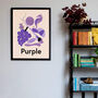 Favourite Colour Purple Children's Fine Art Print, thumbnail 1 of 3