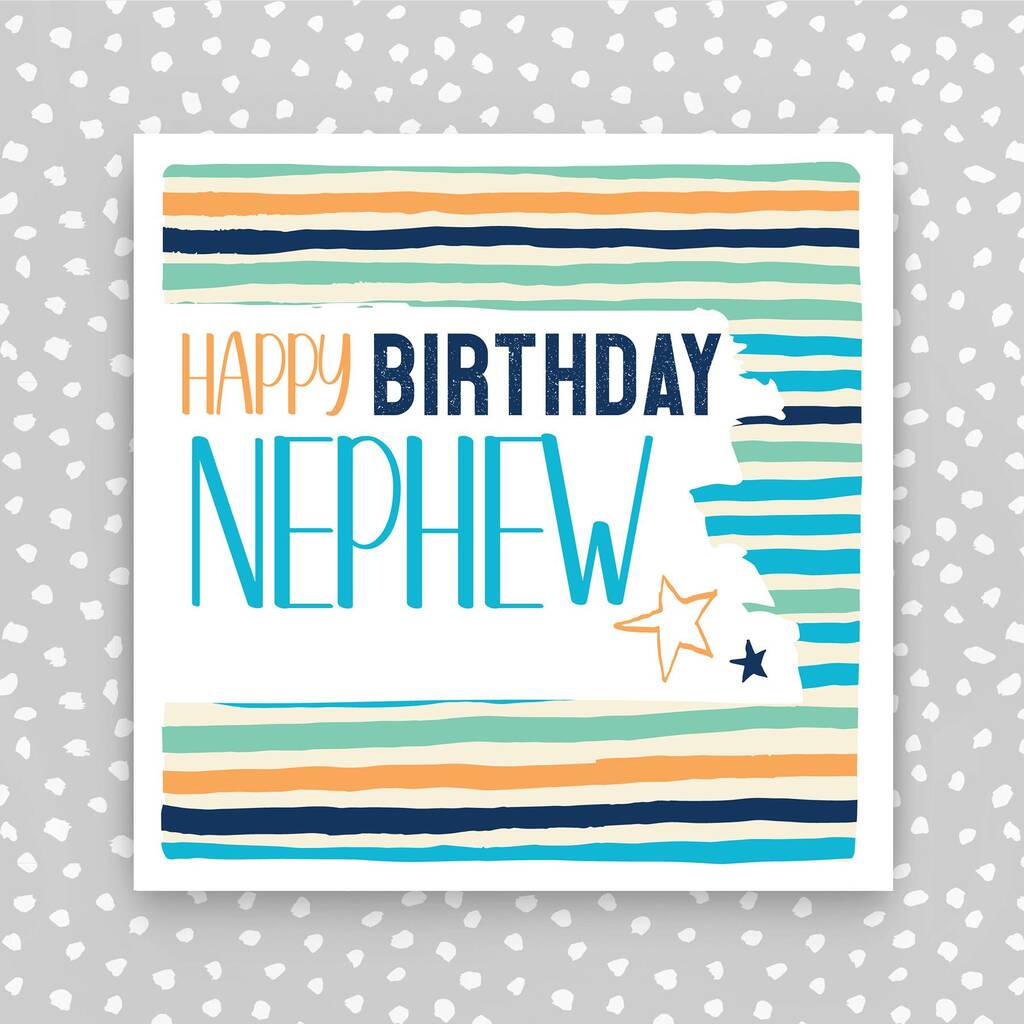 Happy Birthday Nephew Card By Molly Mae® | notonthehighstreet.com