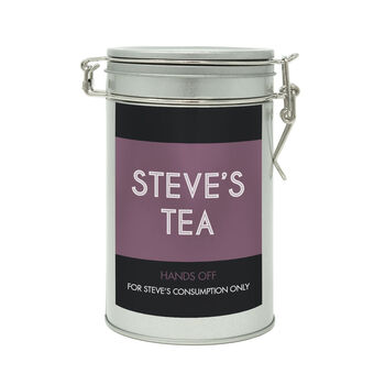 Personalised Name Tea Gift In Tin, 4 of 6