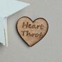 'Heart Throb' Wooden Heart Pocket Token, thumbnail 1 of 2